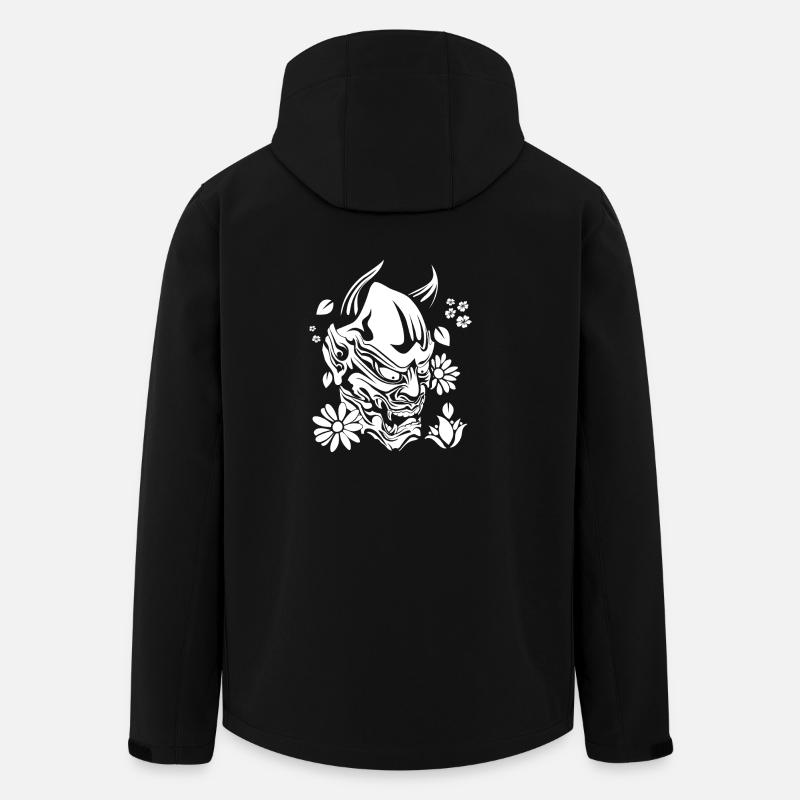 Teufel mit Blumen weiss - Recycelte Männer Softshell-Jacke von Stanley/Stella - Schwarz