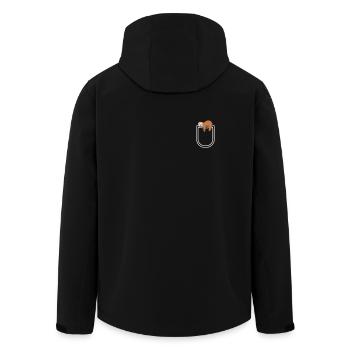 Pocket Faultier Faultiere Geschenk für faule - Recycelte Männer Softshell-Jacke von Stanley/Stella - Schwarz - Hinten - AI Model Male 185 light (185cm)
