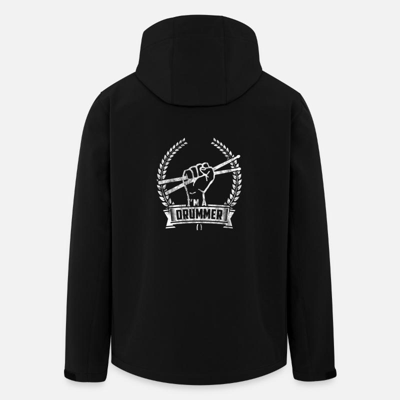 Gift drummer drummer drummer - Men’s Recycled Softshell Jacket by Stanley/Stella - black