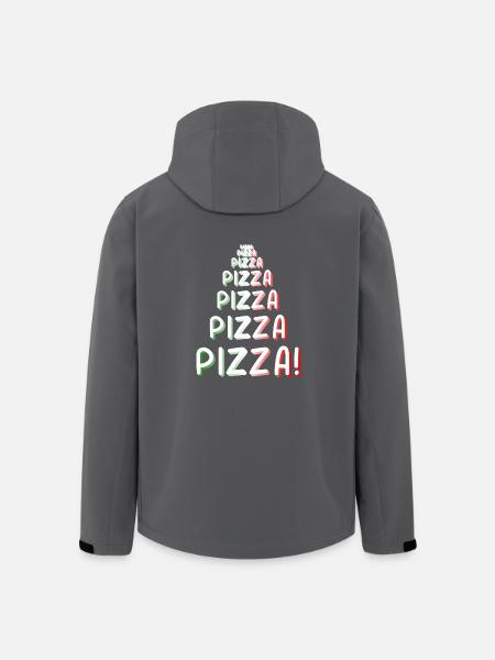Pizza Pizza Pizza - Men’s Recycled Softshell Jacket by Stanley/Stella - black