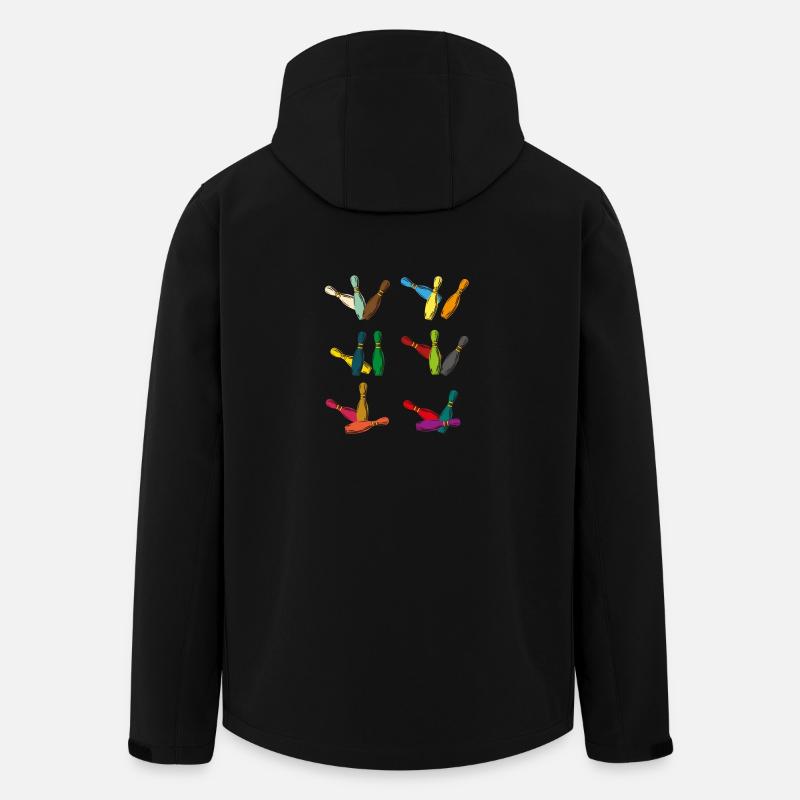 Bowling - Veste softshell homme en polyester recyclé Stanley/Stella - noir