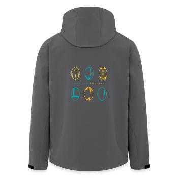 Football - Recycelte Männer Softshell-Jacke von Stanley/Stella - Schwarz - Hinten - AI Model Male 185 light (185cm)