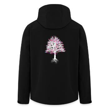 Arbre avec des notes cadeau nature musicien chemise musique - Veste softshell homme en polyester recyclé Stanley/Stella - noir - Dos - AI Model Male 185 light (185cm)