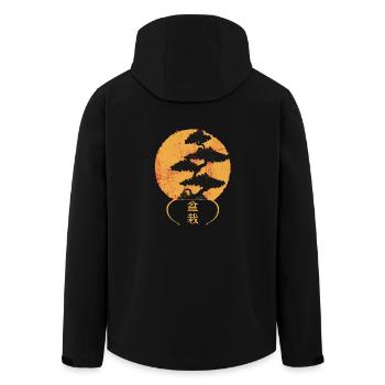 Bonsai Shirt - Recycelte Männer Softshell-Jacke von Stanley/Stella - Schwarz - Hinten - AI Model Male 185 light (185cm)