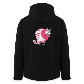 Halloween chat chaton cadeau effrayant horreur - Veste softshell homme en polyester recyclé Stanley/Stella - noir - Dos - AI Model Male 185 light (185cm)