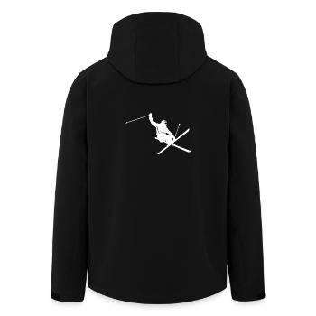 vintage Ski Sprung Shirt - Recycelte Männer Softshell-Jacke von Stanley/Stella - Schwarz - Hinten - AI Model Male 185 light (185cm)