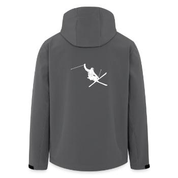 vintage ski jump shirt - Men’s Recycled Softshell Jacket by Stanley/Stella - anthracite - Back - AI Model Male 185 light (185cm)