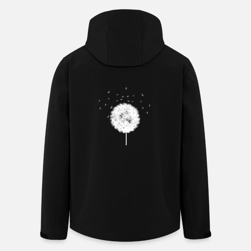 Dandelion gift Dandelion flower nature - Men’s Recycled Softshell Jacket by Stanley/Stella - black