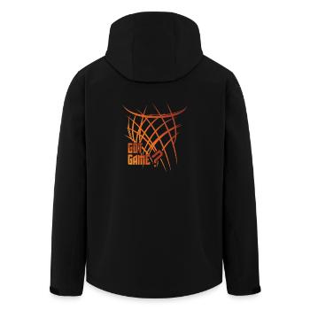 Basketball Spruch Geschenk abstrakt Korbleger - Recycelte Männer Softshell-Jacke von Stanley/Stella - Schwarz - Hinten - AI Model Male 185 light (185cm)