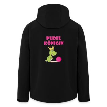 Poodle Queen Poodle Queen Cones T-Shirt - Men’s Recycled Softshell Jacket by Stanley/Stella - black - Back - AI Model Male 185 light (185cm)
