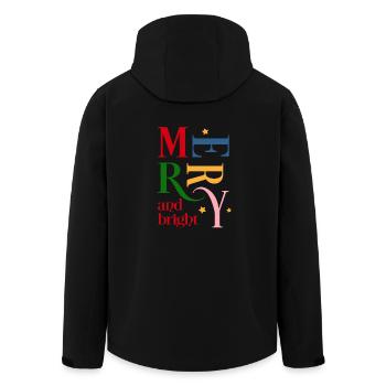 Noël - Veste softshell homme en polyester recyclé Stanley/Stella - noir - Dos - AI Model Male 185 light (185cm)