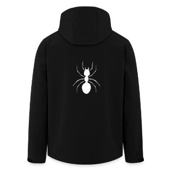 Fourmi fourmi insecte nature - Veste softshell homme en polyester recyclé Stanley/Stella - noir - Dos - AI Model Male 185 light (185cm)