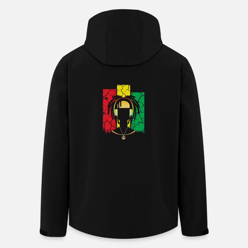 Reggae - Veste softshell homme en polyester recyclé Stanley/Stella - noir
