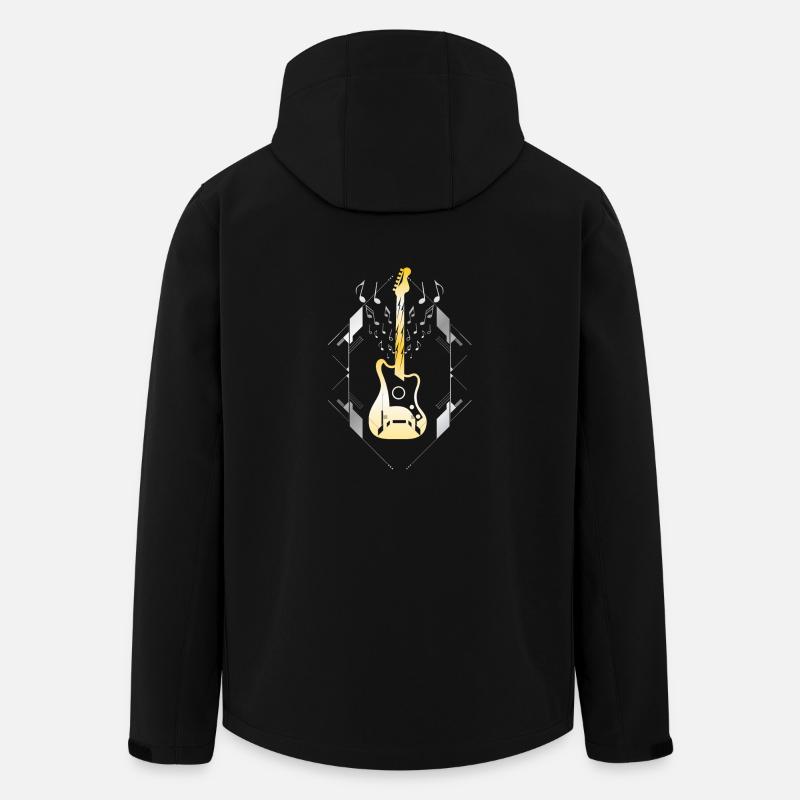 Groupe de rock - Veste softshell homme en polyester recyclé Stanley/Stella - noir