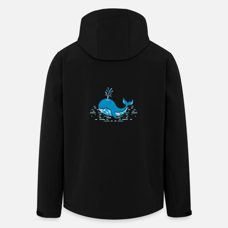 Baleine - Veste softshell homme en polyester recyclé Stanley/Stella - noir