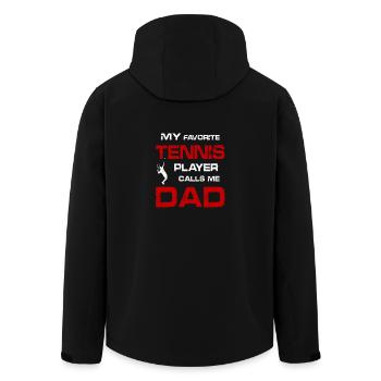 Tennis DAD - Veste softshell homme en polyester recyclé Stanley/Stella - noir - Dos - AI Model Male 185 light (185cm)