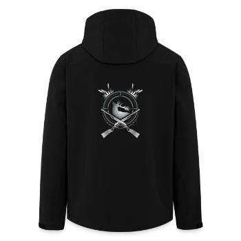 Rotwild Jäger - Recycelte Männer Softshell-Jacke von Stanley/Stella - Schwarz - Hinten - AI Model Male 185 light (185cm)