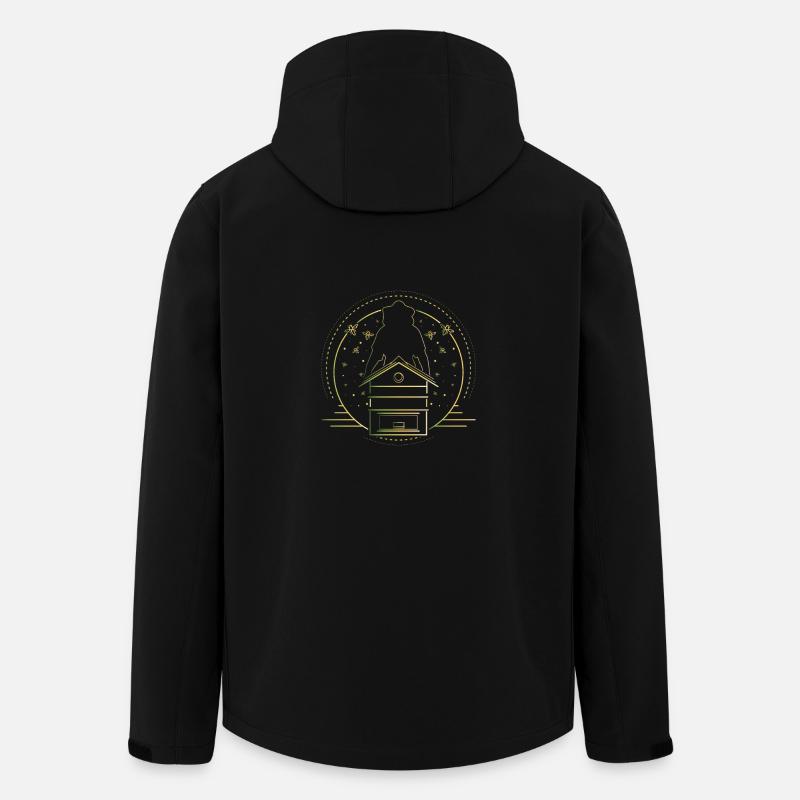 Imker - Recycelte Männer Softshell-Jacke von Stanley/Stella - Schwarz