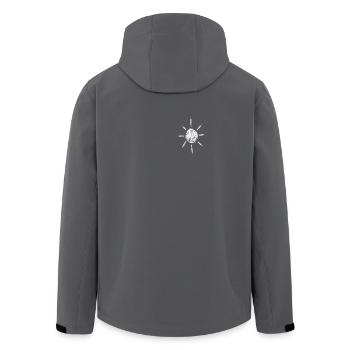 Sun sunshine - Men’s Recycled Softshell Jacket by Stanley/Stella - black - Back - AI Model Male 185 light (185cm)