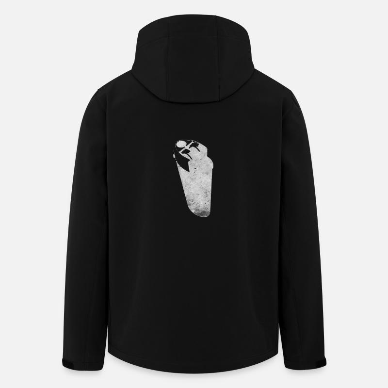 Plus léger - Veste softshell homme en polyester recyclé Stanley/Stella - noir