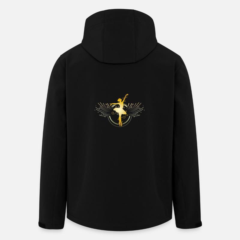 Danseuse de ballet - Veste softshell homme en polyester recyclé Stanley/Stella - noir