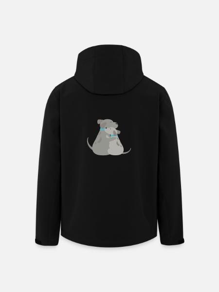 Dog hug - Men’s Recycled Softshell Jacket by Stanley/Stella - black
