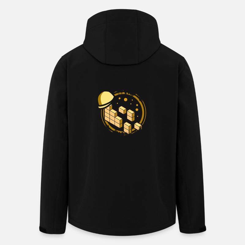 Bricklayer - Men’s Recycled Softshell Jacket by Stanley/Stella - black