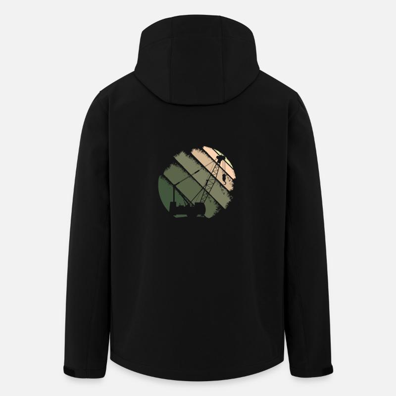 grue - Veste softshell homme en polyester recyclé Stanley/Stella - noir