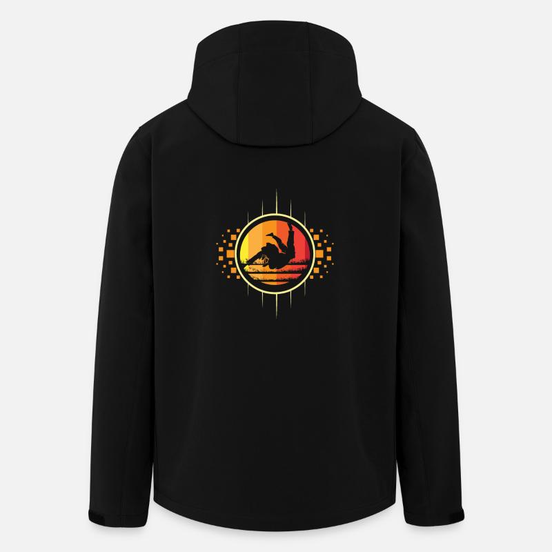 Judo Retro - Recycelte Männer Softshell-Jacke von Stanley/Stella - Schwarz