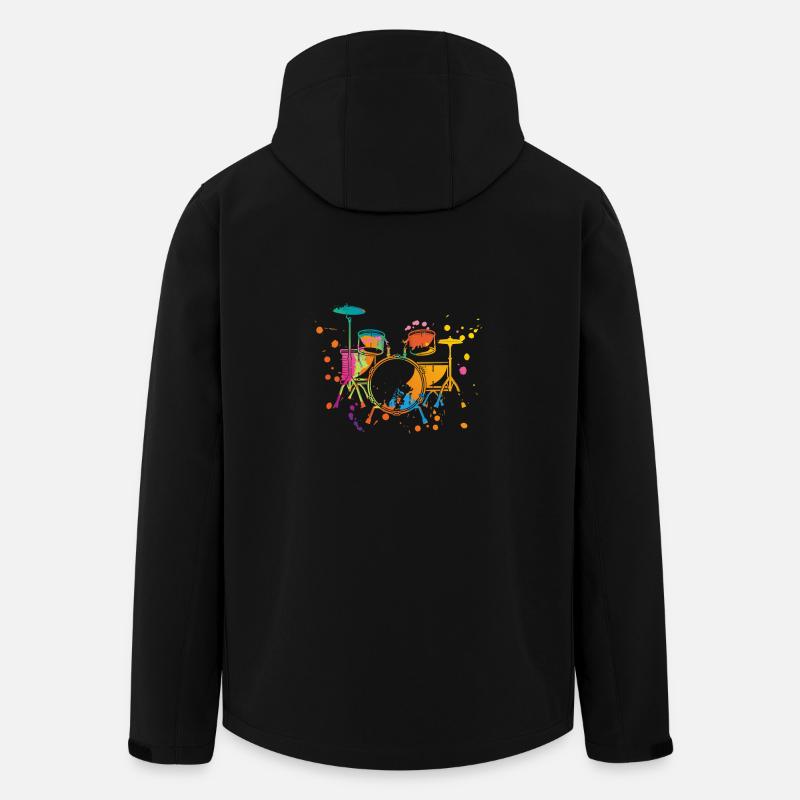 Éclaboussure de batterie - Veste softshell homme en polyester recyclé Stanley/Stella - noir