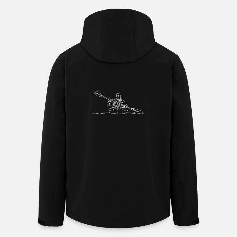 canoeing - Men’s Recycled Softshell Jacket by Stanley/Stella - black