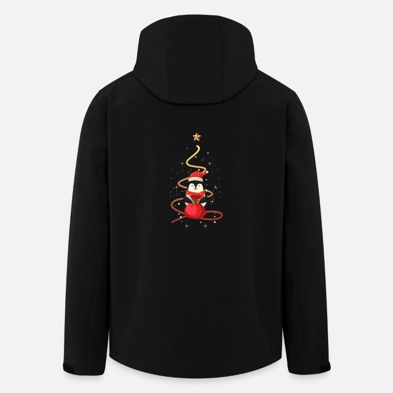 Noël pingouin - Veste softshell homme en polyester recyclé Stanley/Stella - noir