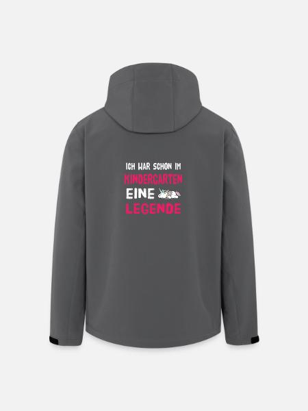 Kindergarten Legende - Recycelte Männer Softshell-Jacke von Stanley/Stella - Schwarz