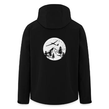 Planeur - Veste softshell homme en polyester recyclé Stanley/Stella - noir - Dos - AI Model Male 185 light (185cm)