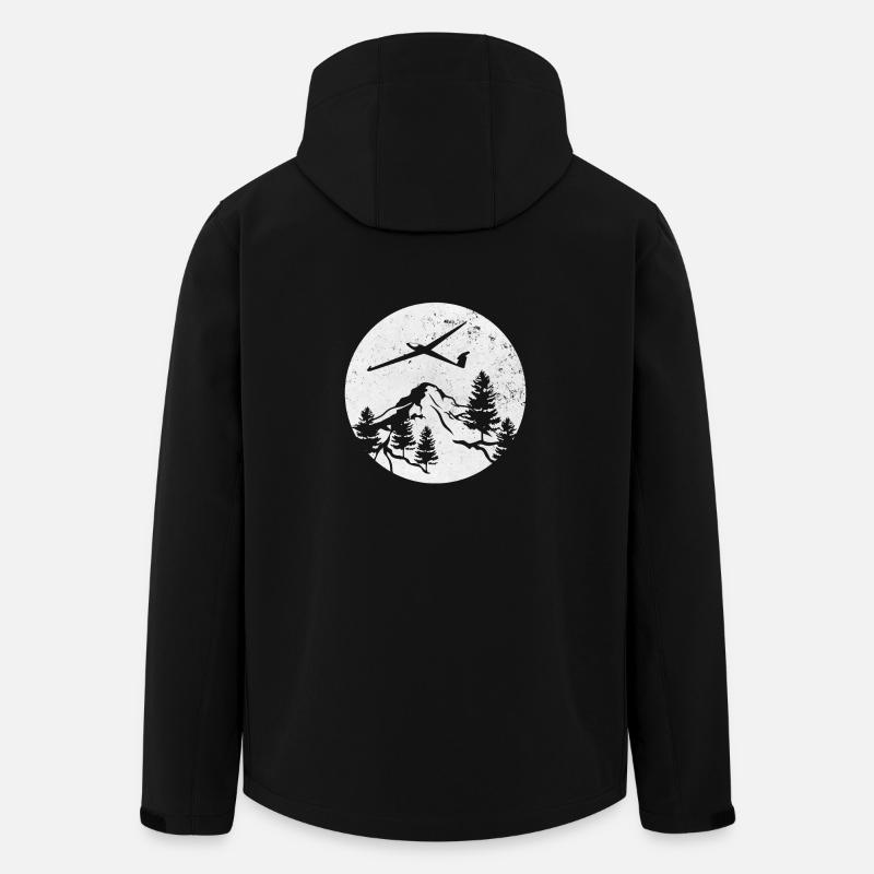 Planeur - Veste softshell homme en polyester recyclé Stanley/Stella - noir