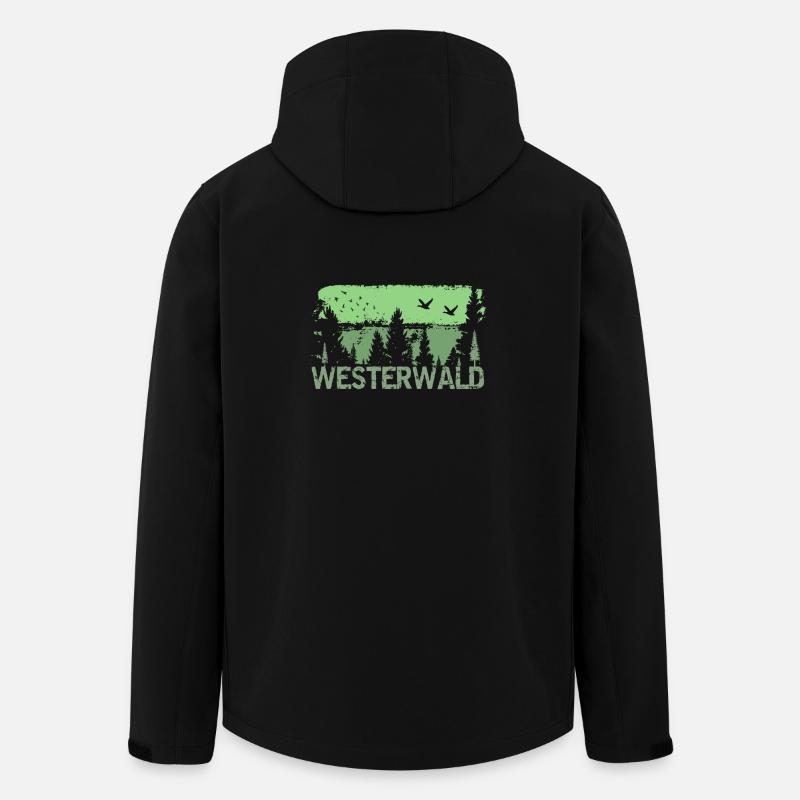 Westerwald - Veste softshell homme en polyester recyclé Stanley/Stella - noir