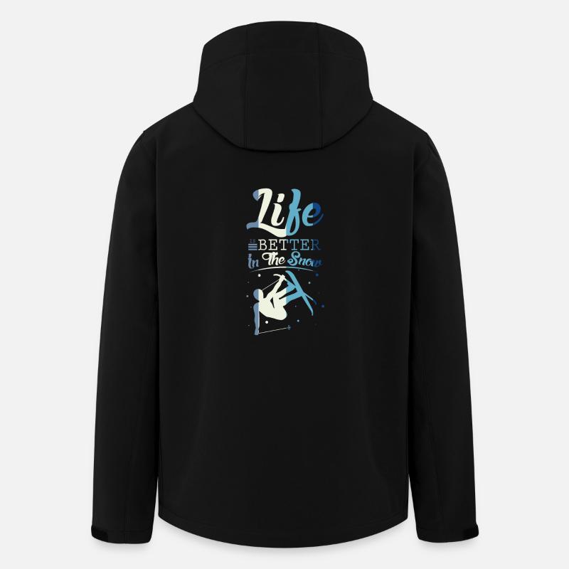 Skiing freestyle - Men’s Recycled Softshell Jacket by Stanley/Stella - black