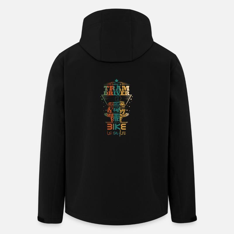 Tramfahrer Spruch - Recycelte Männer Softshell-Jacke von Stanley/Stella - Schwarz