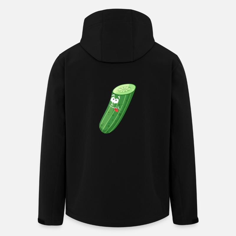 Funny cucumber - Men’s Recycled Softshell Jacket by Stanley/Stella - black