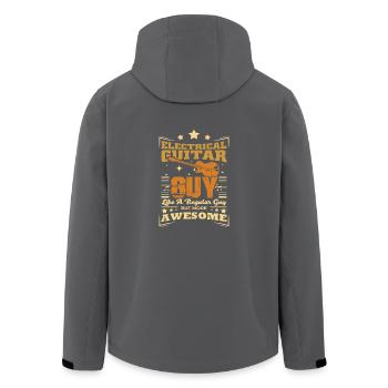 Hommes de guitare électrique - Veste softshell homme en polyester recyclé Stanley/Stella - noir - Dos - AI Model Male 185 light (185cm)