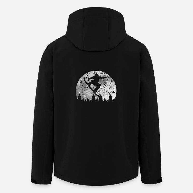 Planche a neige - Veste softshell homme en polyester recyclé Stanley/Stella - noir