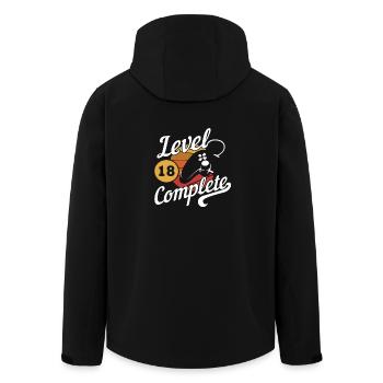 18th birthday gamer level 18 - Men’s Recycled Softshell Jacket by Stanley/Stella - black - Back - AI Model Male 185 light (185cm)