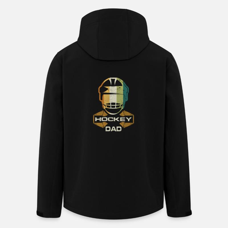 Hockey papa rétro - Veste softshell homme en polyester recyclé Stanley/Stella - noir