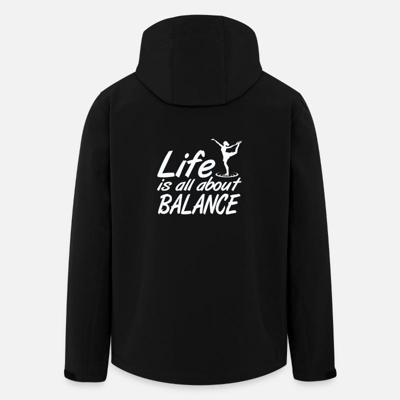 Ice dance balance - Men’s Recycled Softshell Jacket by Stanley/Stella - black