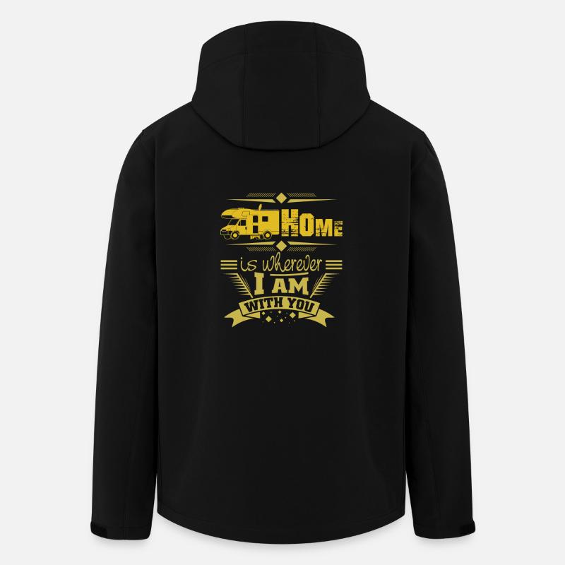 Camper - Men’s Recycled Softshell Jacket by Stanley/Stella - black