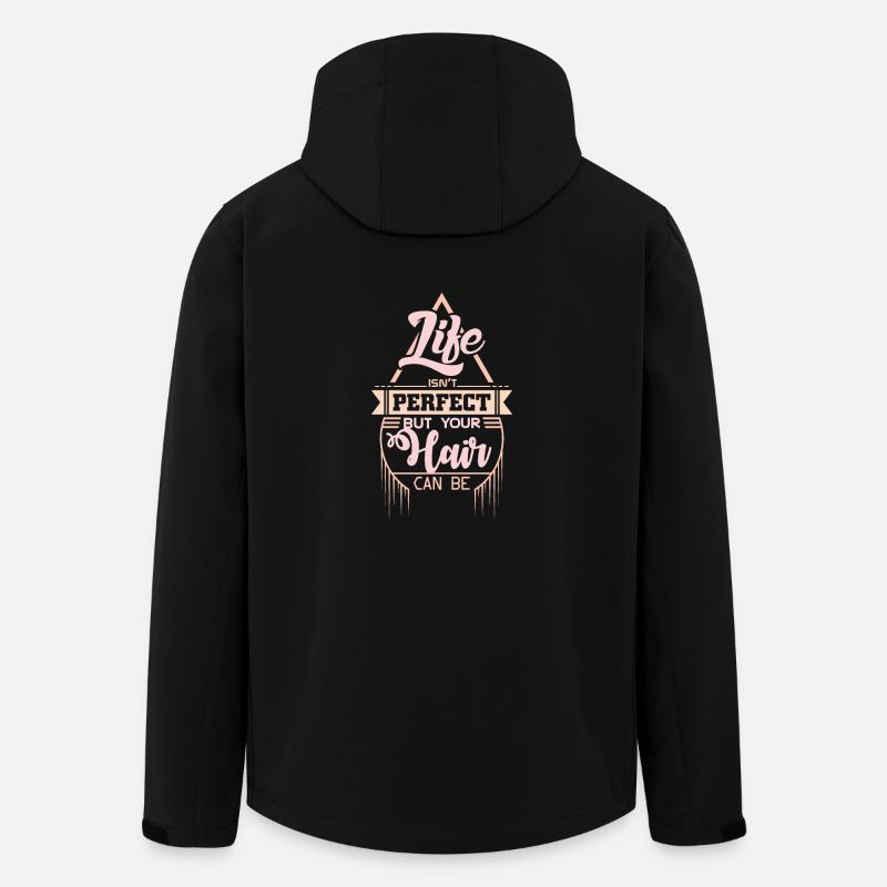 Friseur Spruch - Recycelte Männer Softshell-Jacke von Stanley/Stella - Schwarz