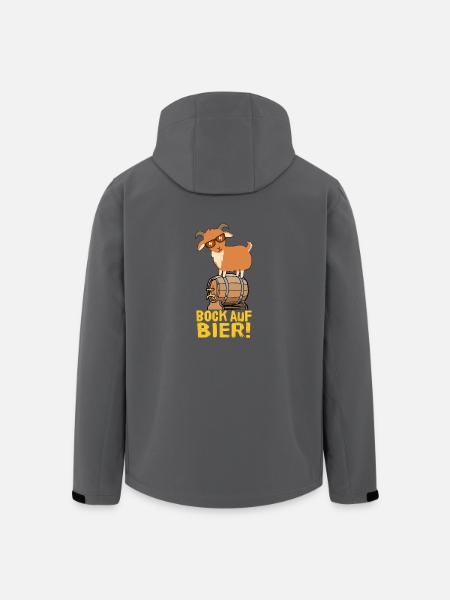 Bock auf Bier - Recycelte Männer Softshell-Jacke von Stanley/Stella - Schwarz