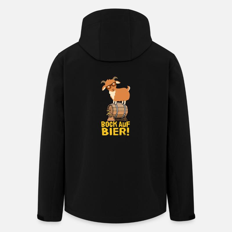 Bock auf Bier - Recycelte Männer Softshell-Jacke von Stanley/Stella - Schwarz