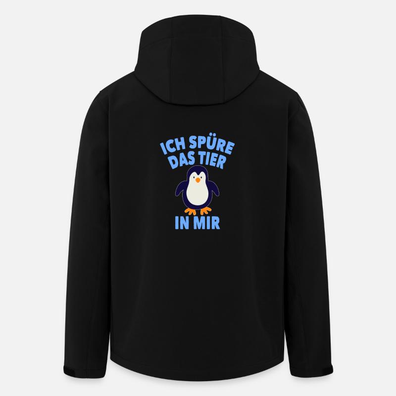 Pinguin lustig - Recycelte Männer Softshell-Jacke von Stanley/Stella - Schwarz