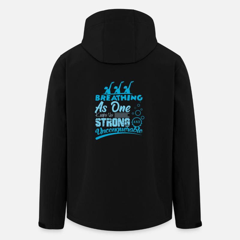 Synchronschwimmen - Recycelte Männer Softshell-Jacke von Stanley/Stella - Schwarz